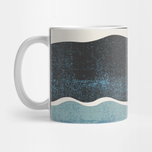 Minimalistic art of sunset and mountains Mug